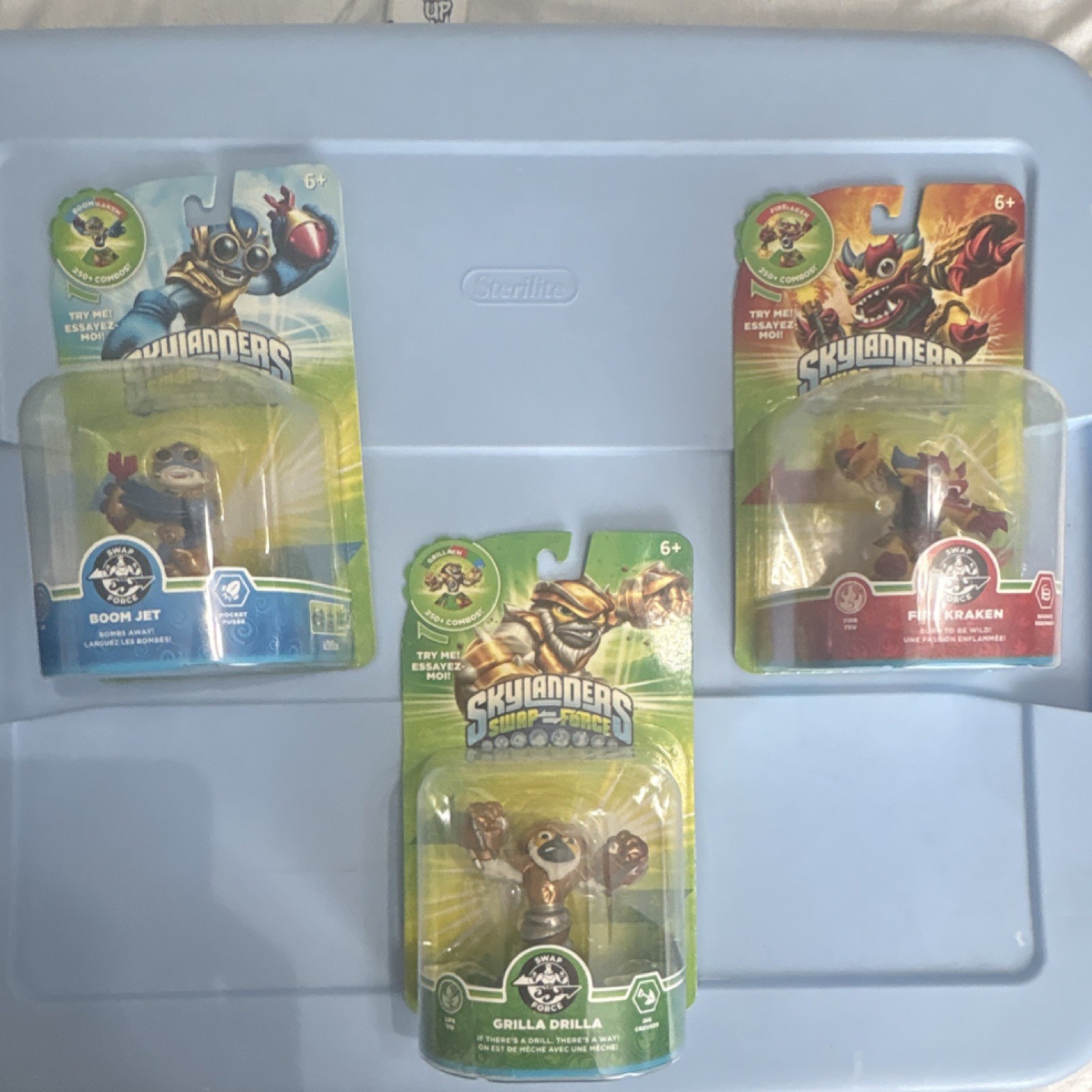 Activision Skylanders Swap Force Boom Jet Grilla Drilla Fire Kraken Figures