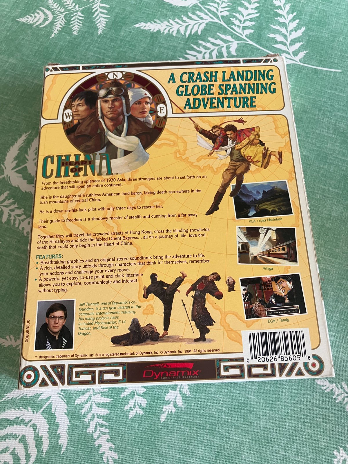 Heart of China (PC, 1991) COMPLETE CIB 3.5″ IBM TANDY