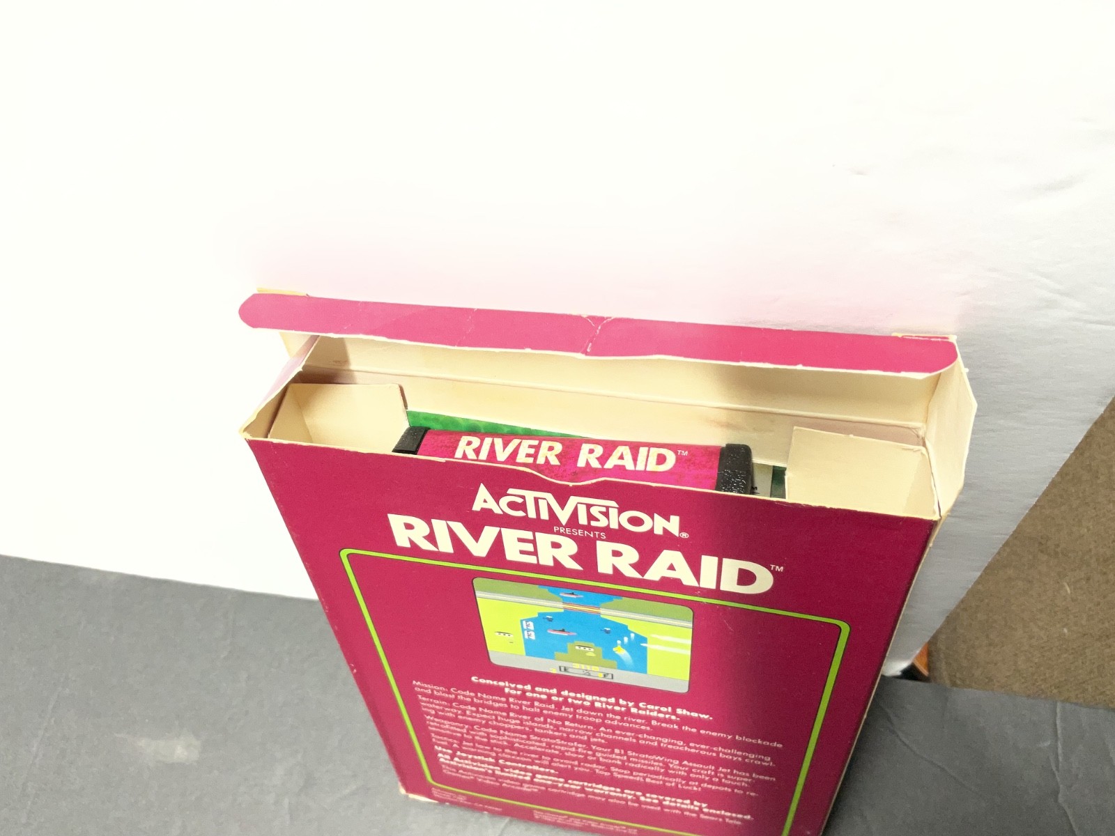 Atari 2600 River Raid Game Complete in Box Tested CIB