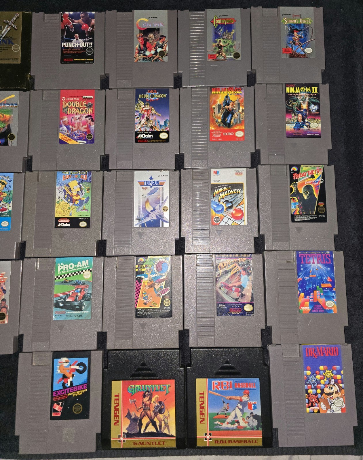 Nintendo NES Cartridge Video Game Lot Of 40 Games Plus Extras Valued At $700