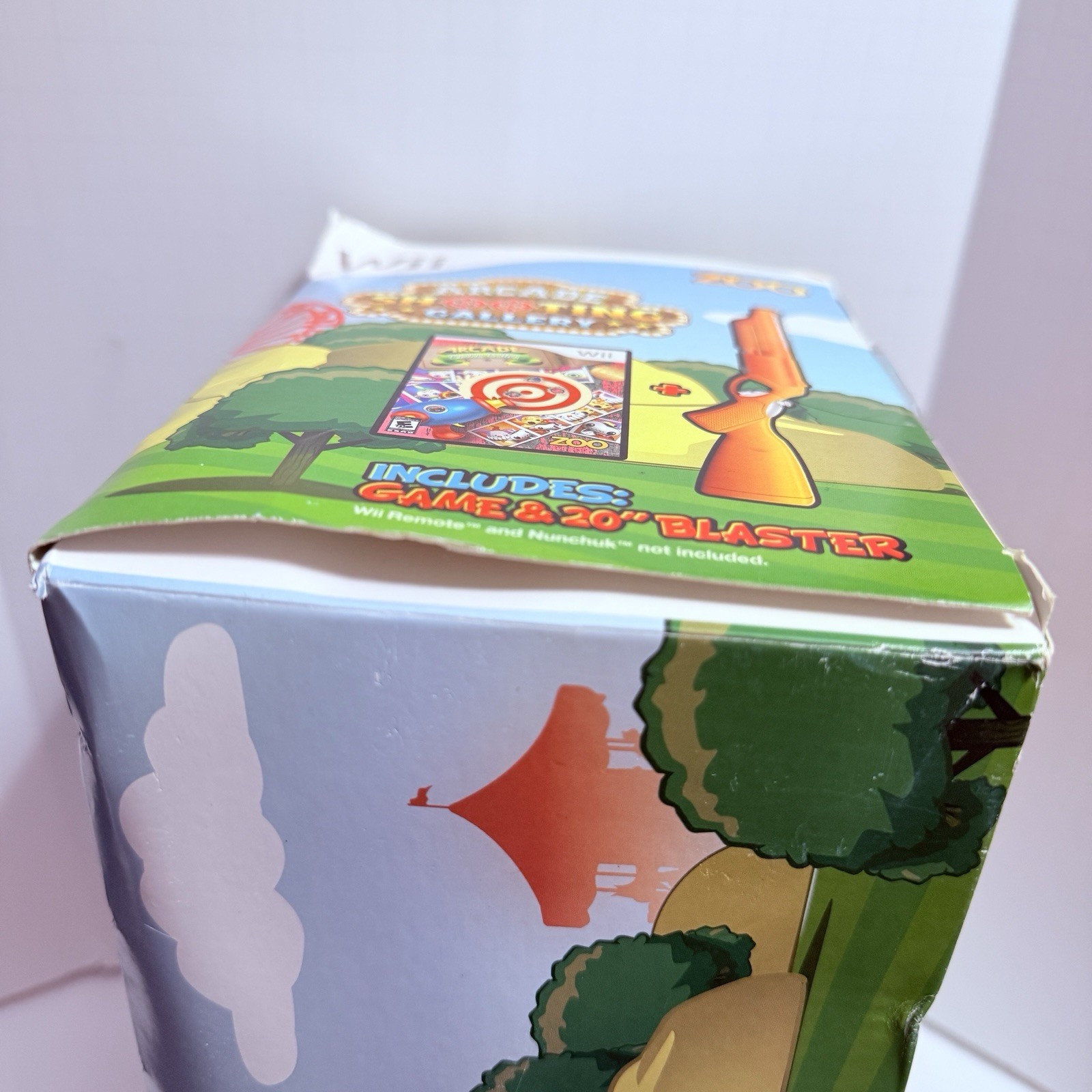 SEALED Arcade Shooting Gallery Blaster & SEALED Game Nintendo Wii Open Box NIB