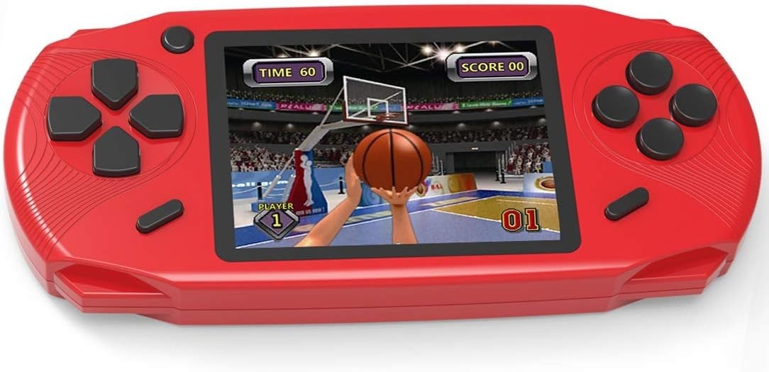 Ergonomic 16 Bit Handheld Game Console with 220 Retro Games – Perfect for Kids