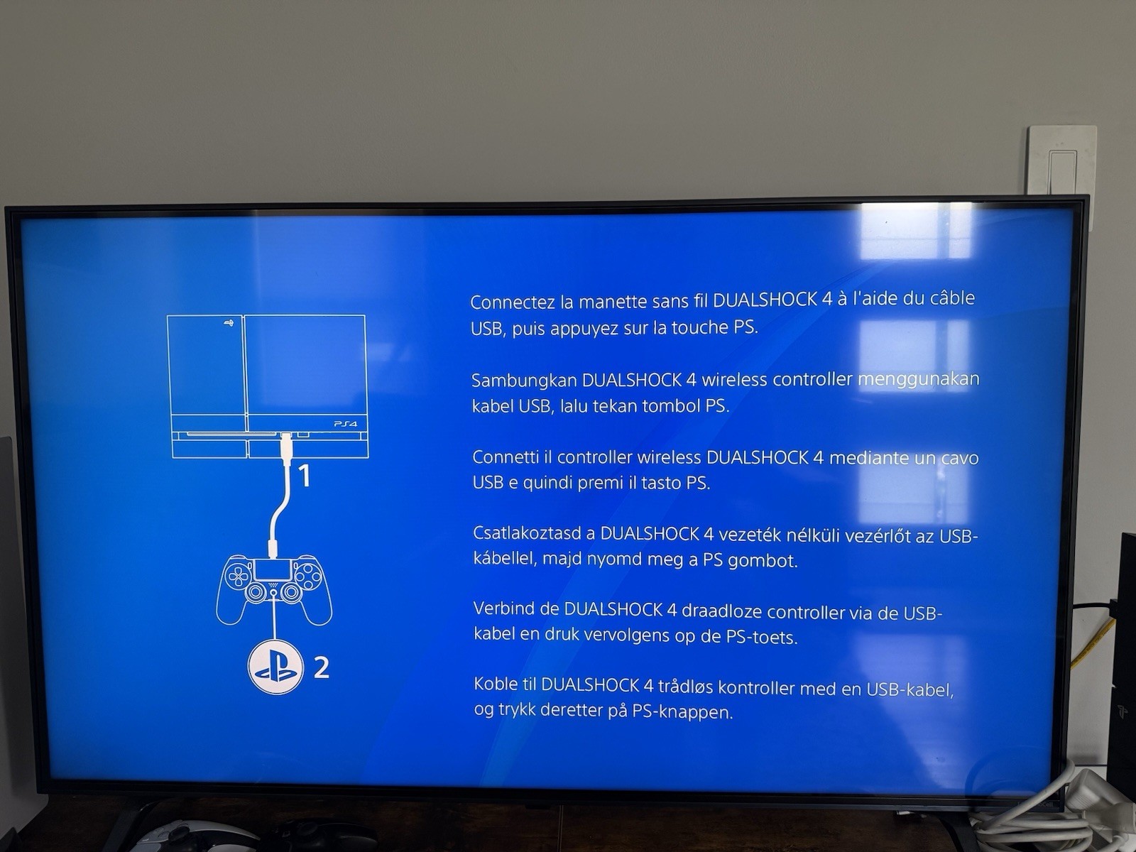 Sony PlayStation 4 PS4 Console 500GB Black Wi-Fi HDMI 1080p NTSC-U/C
