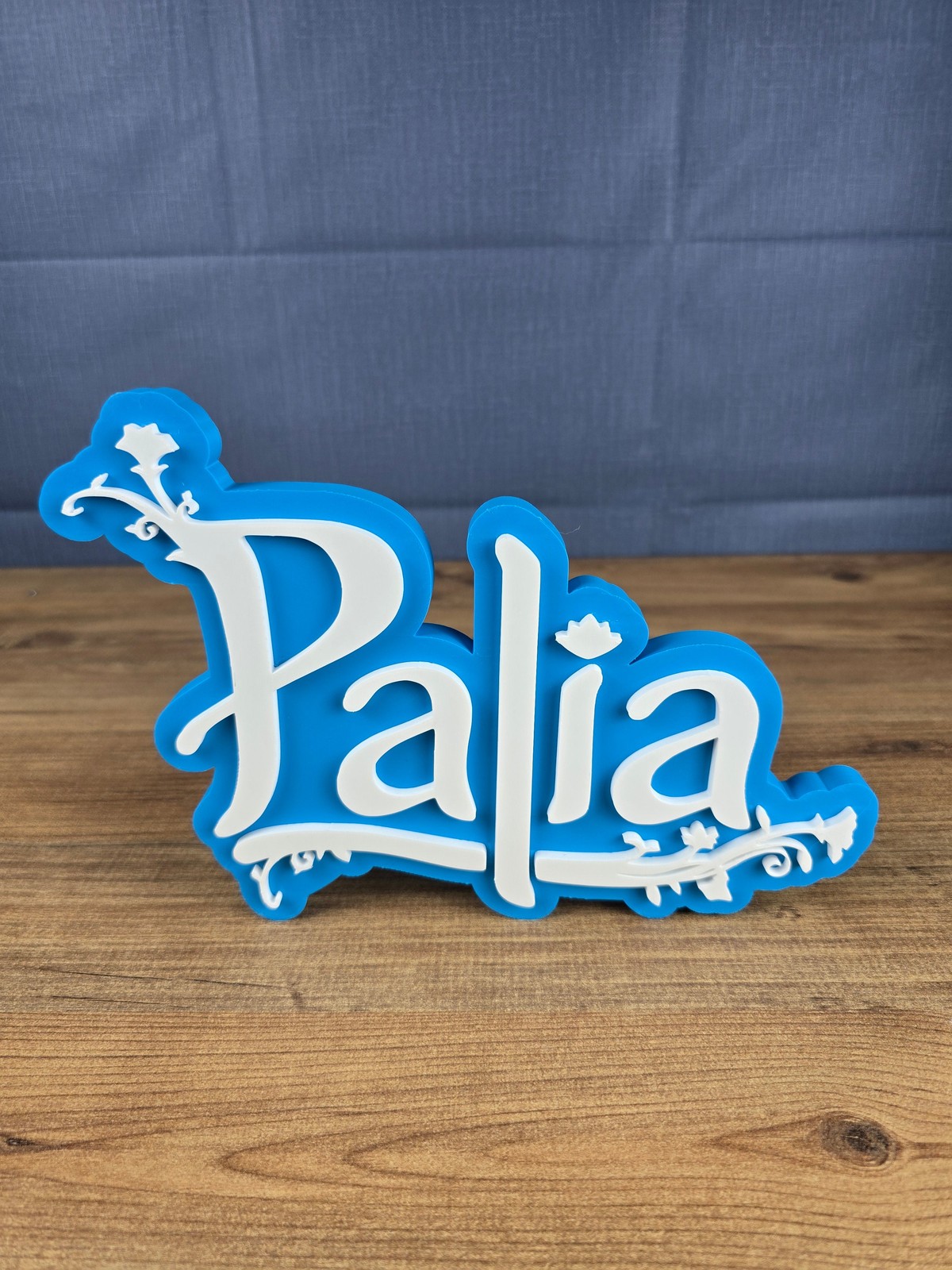 Palia Logo Display Stand Desk Sign Cozy Gamer Room Decor Shelf Accessory Gift
