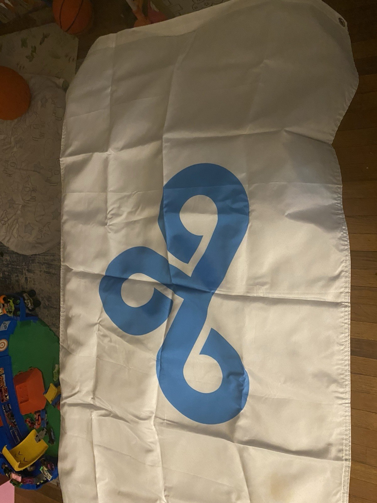 Cloud9 Esports Team Logo Flag Blue and White