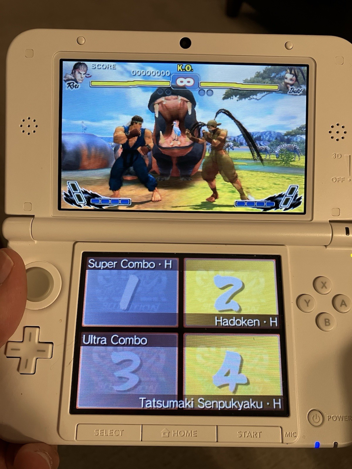 Super Street Fighter IV 3D Edition, Nintendo 3DS Lenticular Slipcover CIB Tested