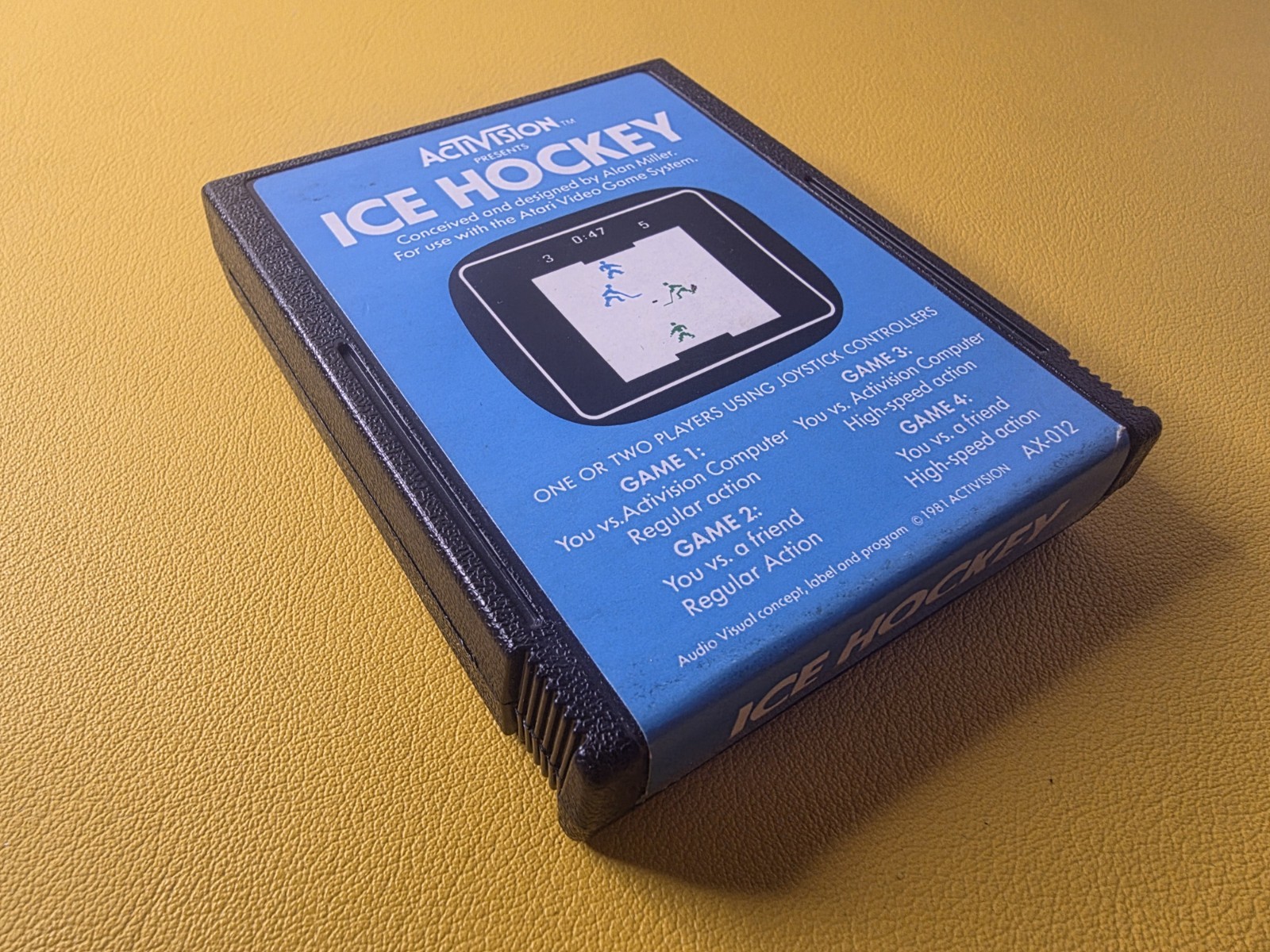 Ice Hockey (1981) Atari 2600 Activision Cartridge Tested and Working