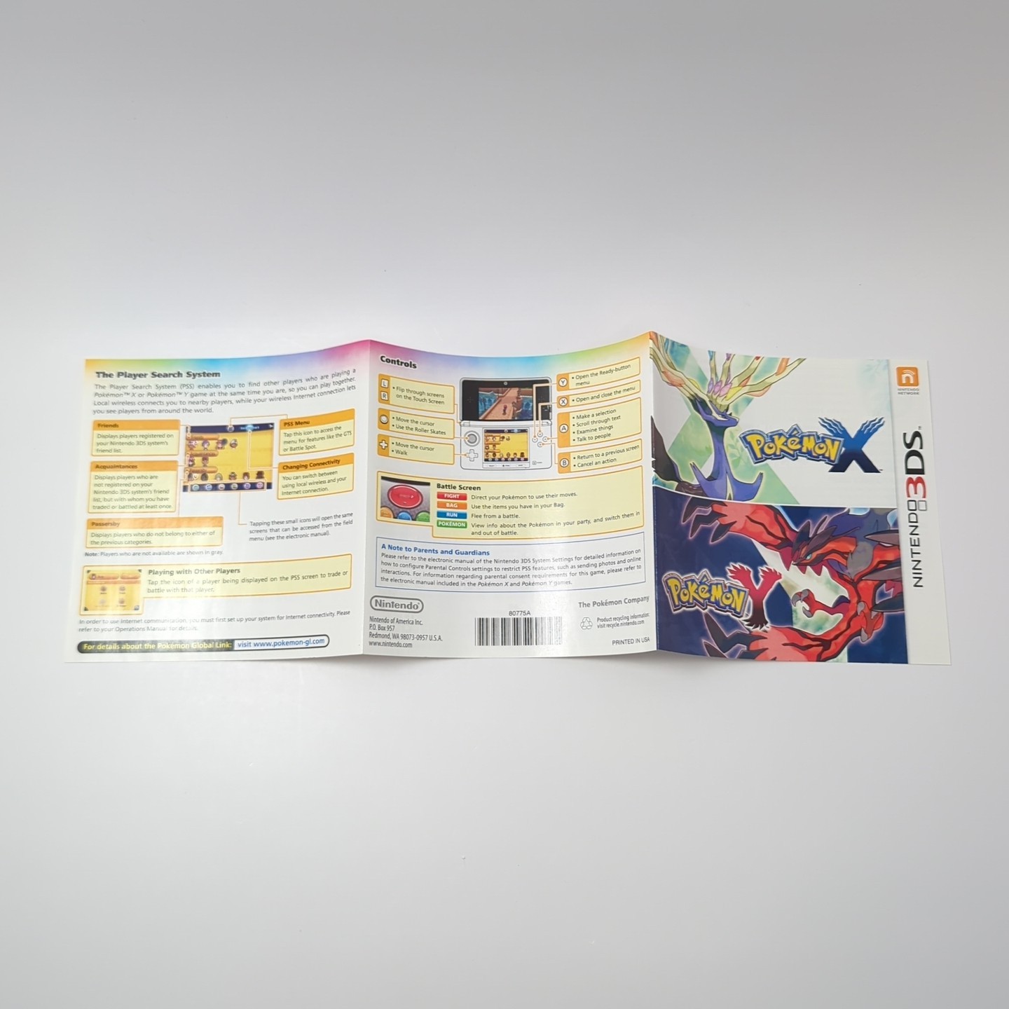 Pokemon X (Nintendo 3DS, 2013) CIB USA Version – TESTED & WORKING!