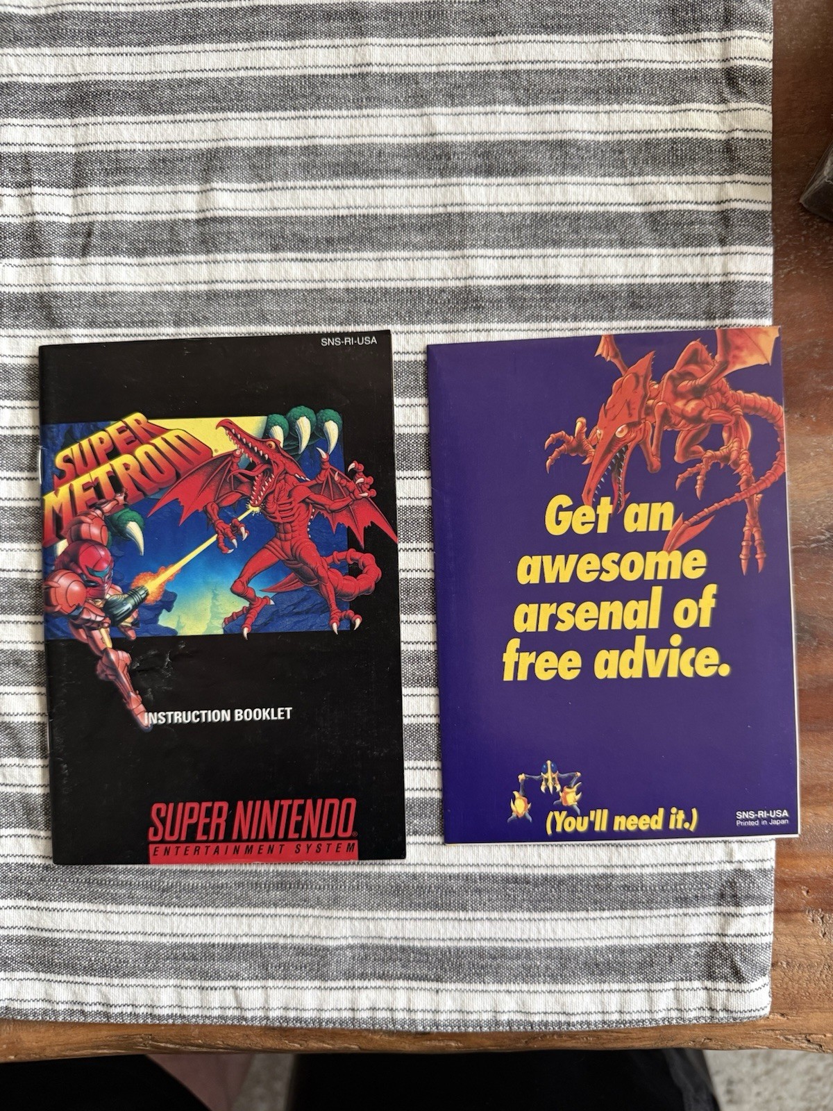 Super Metroid SNES Super Nintendo 100% Complete In Box 1st Print Manual Inserts