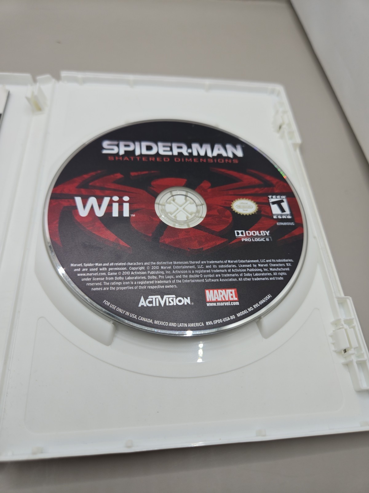 SpiderMan Shattered Dimensions Nintendo Wii CIB Complete – Tested Free Shipping.