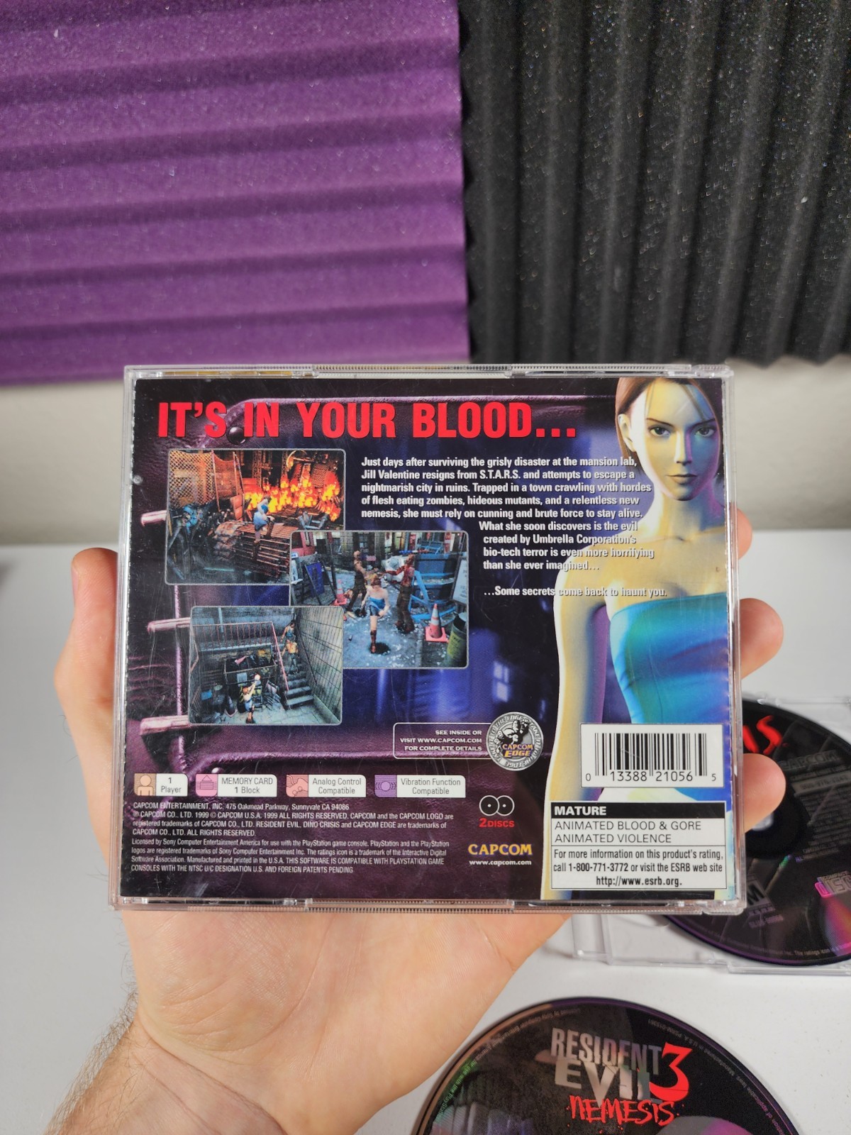 RESIDENT EVIL 3 NEMESIS – Playstation 1 PS1 GAME w/ DEMO & Reg Card – *TESTED*