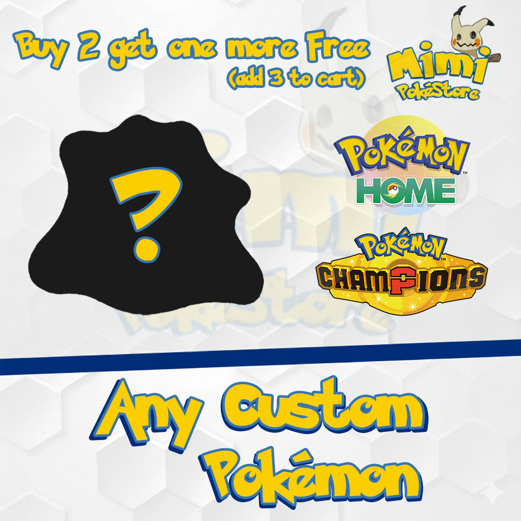 CUSTOM POKEMON Shiny or not, Competitive Legit – Pokémon Champions & Home MOBILE
