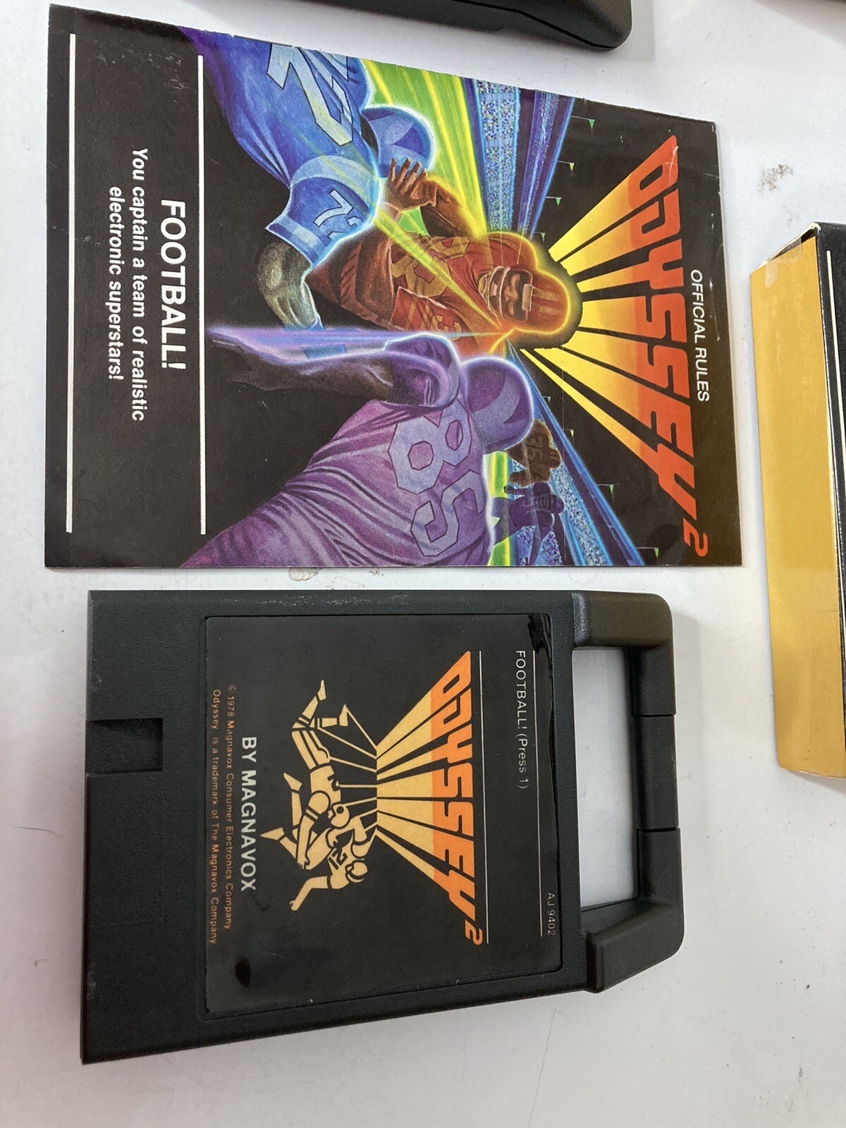 Magnavox Odyssey 2 Vintage Video Game Lot of 2 Football Crypto Logic Speedway