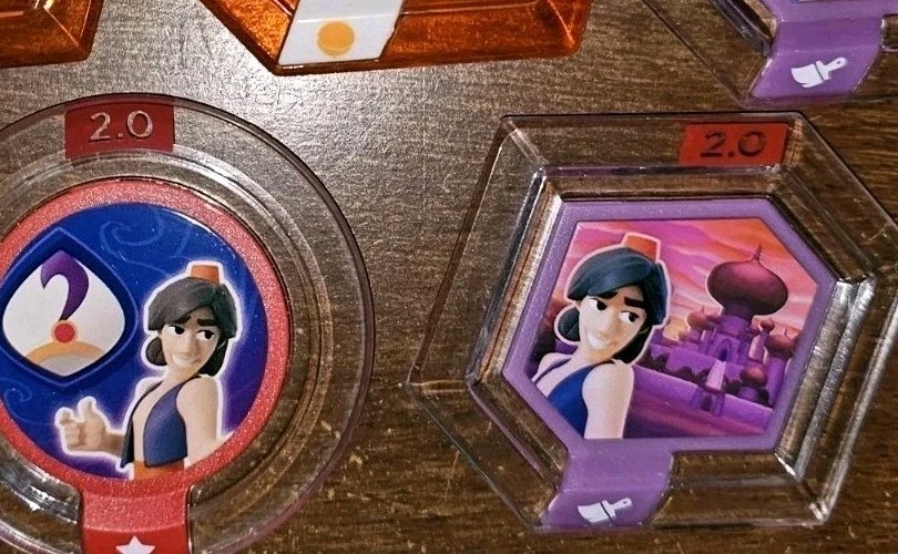 5 DISNEY INFINITY 2.0 Aladdin Power Discs Lot Sands Agrabah Jasmine Palace View