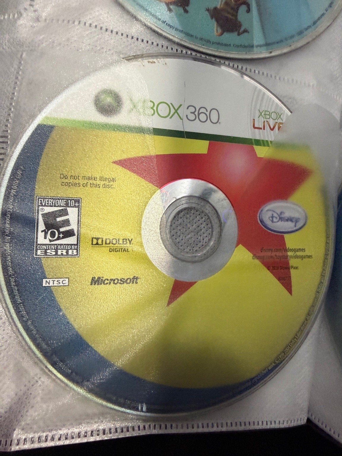 Toy Story 3 Xbox 360 Video Game Disney Pixar NTSC