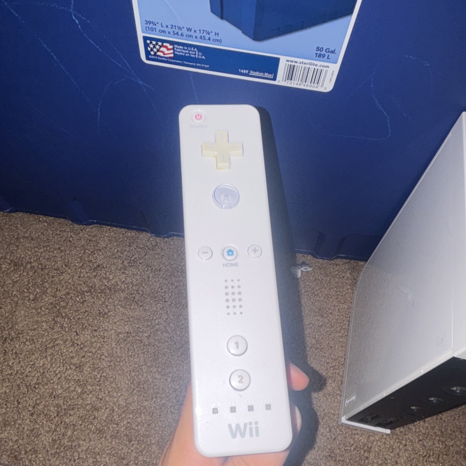 Nintendo Wii RVL-001 White Console w/ Wii Remote Wi-Fi 480p NTSC-U/C