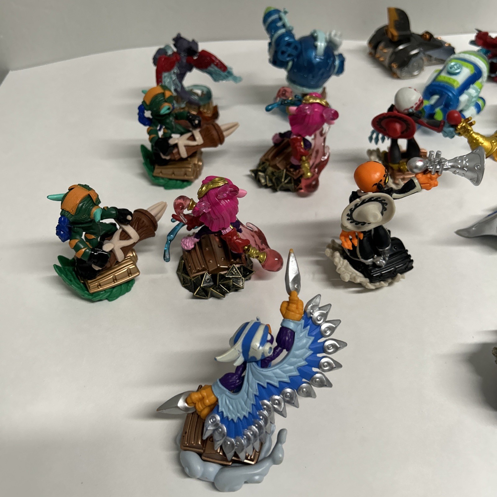 Skylanders Superchargers Lot 9 Figures 10 Vehicles Tested & Working!