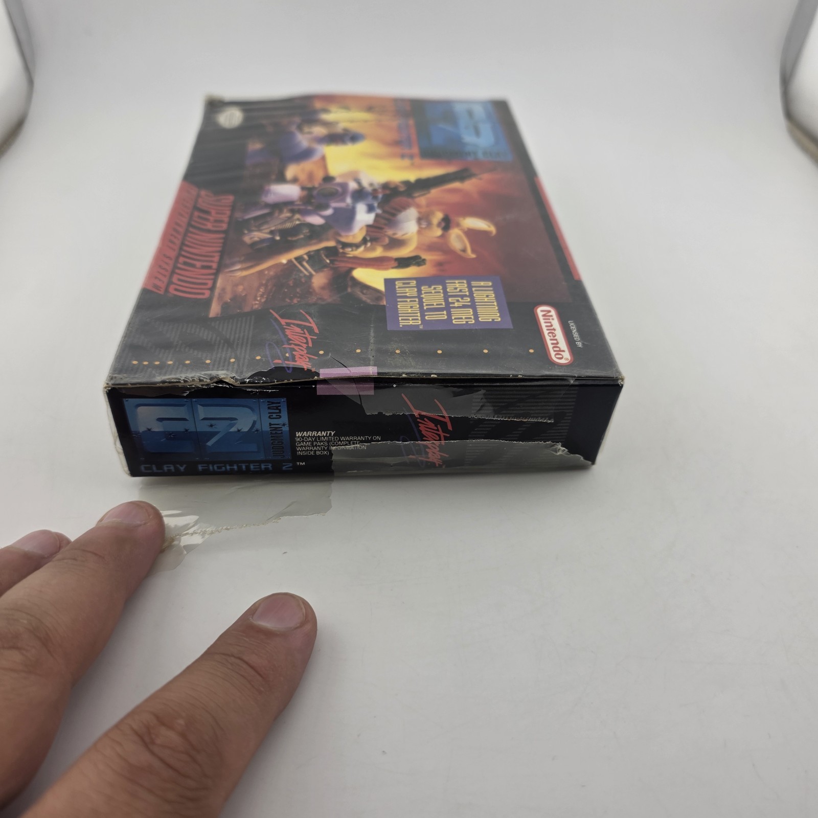 Clay Fighter 2 – Box With Reg Card – Super Nintendo Snes – Shrink (No Game)