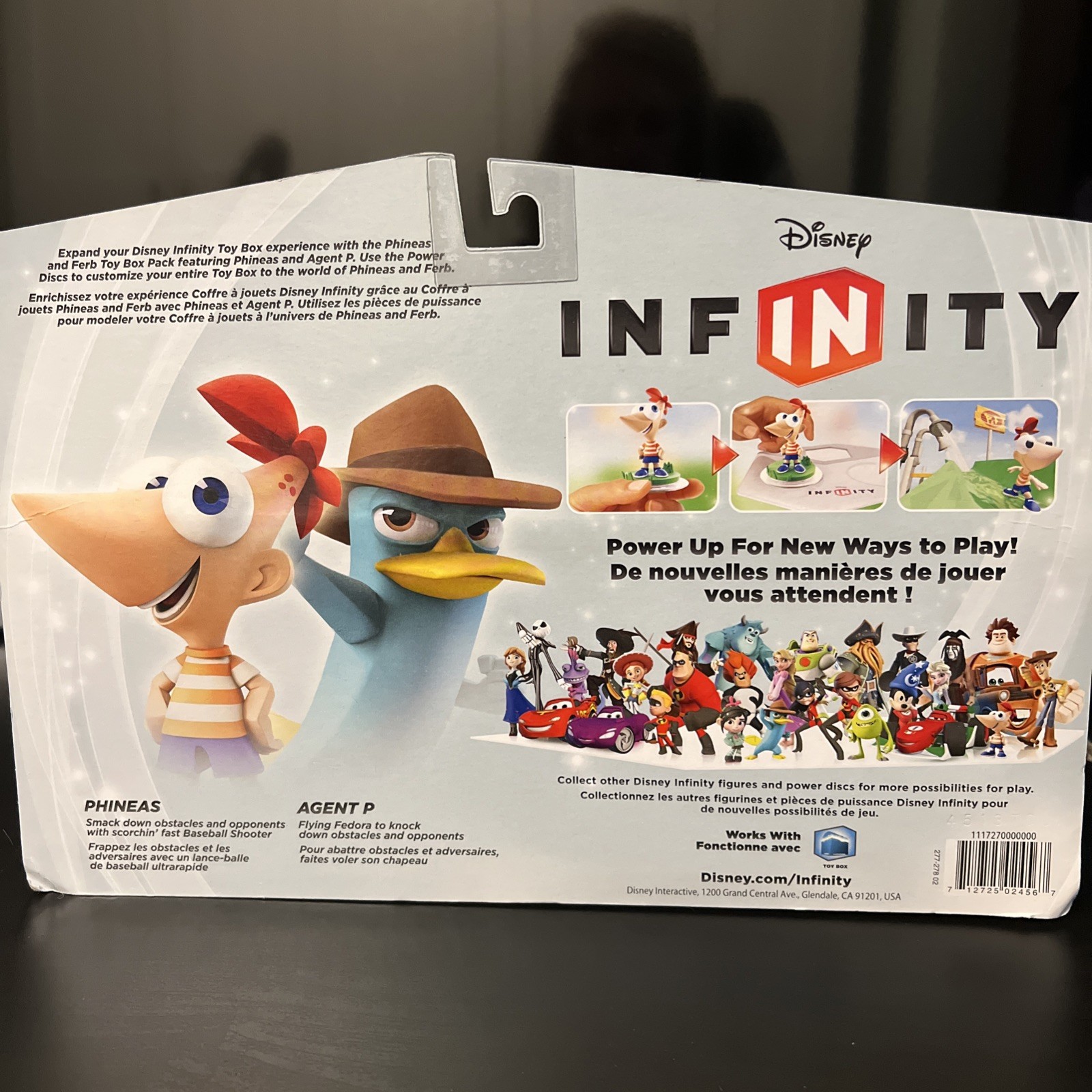 Disney Infinity Phineas & Ferb Agent P Figure Toy Box Pack *NEW* Xbox 360 Wii