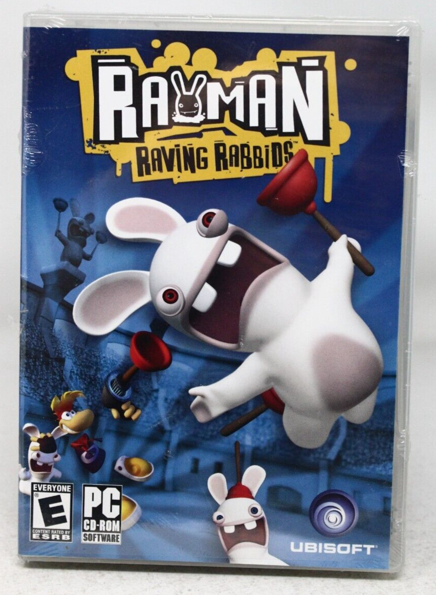 Rayman Raving Rabbids (PC, 2006) – New Sealed – See desc.