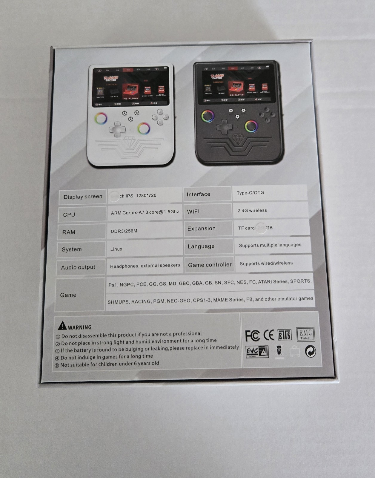 R60MAX Retro Handheld Game Console 6″ Screen • 20,000+ Games • 128GB NEW-Linux