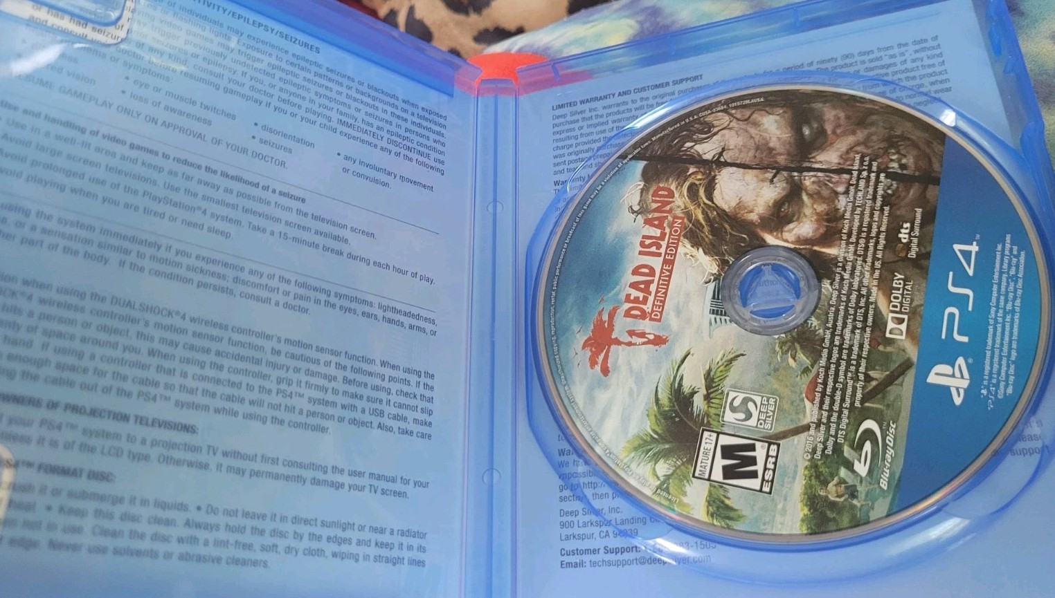 Sony PS4 DEAD ISLAND DEFINITIVE COLLECTION PlayStation Matur 17+ HTF Double Game