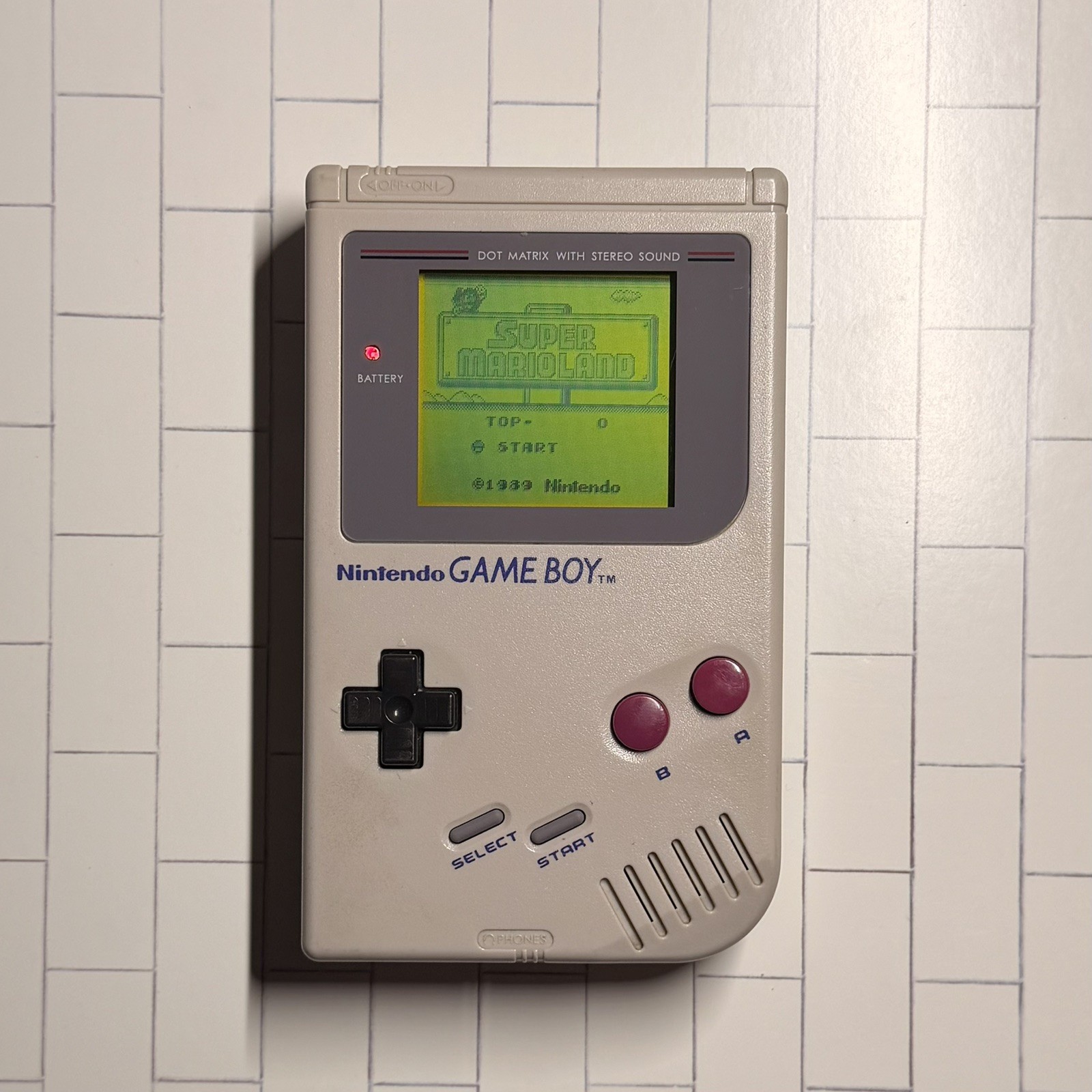 *Restored* Original Nintendo Game Boy DMG 4 Game Bundle – New Screen Lens