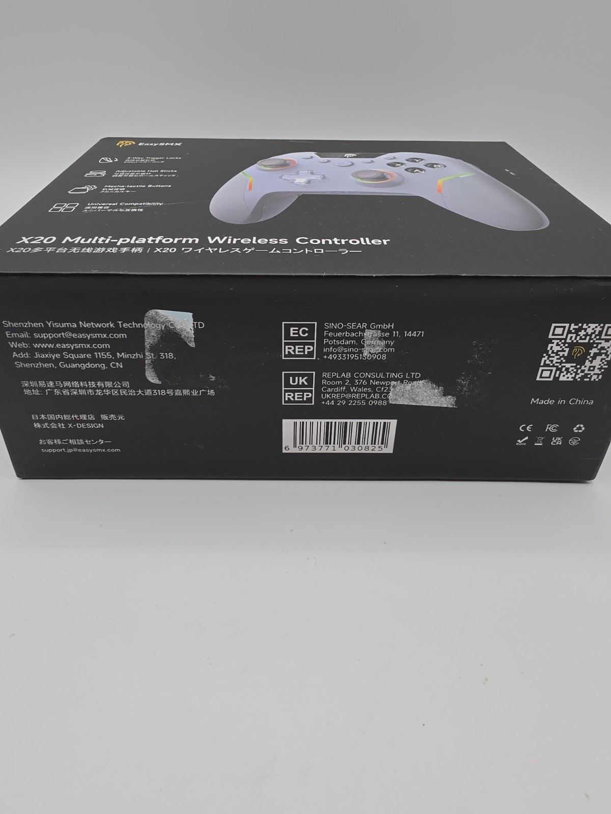 EasySMX X20 Wireless Gaming Controller for PC/Switch – White