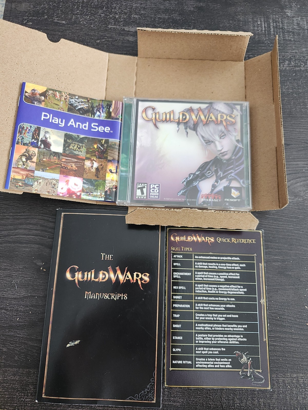 NCsoft Guild Wars (PC, 2005) CD-ROM w/ Manual
