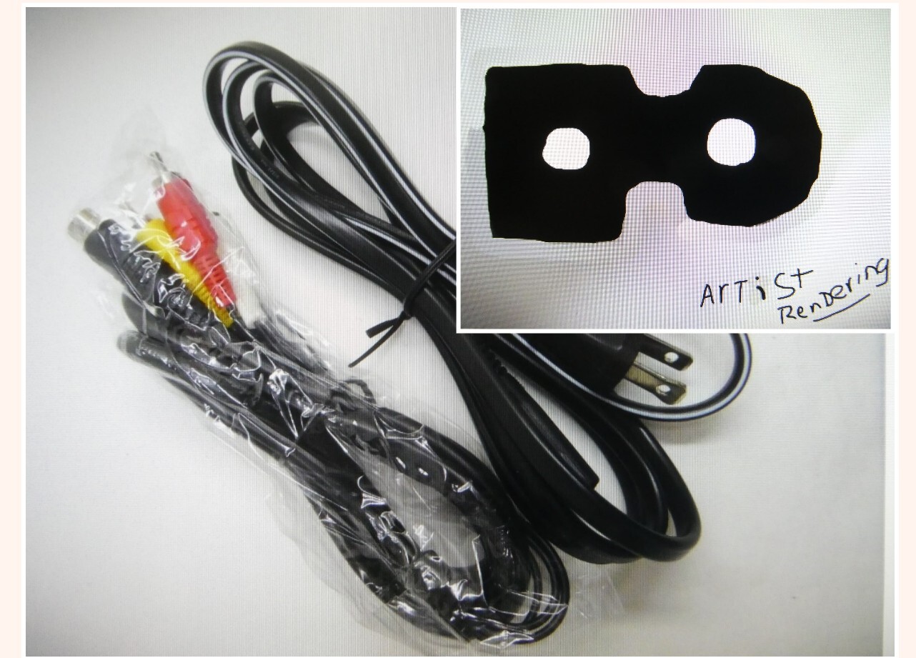 Sega Saturn Av Audio Composite RCA cable and power cord 6′ NEW U.S. seller