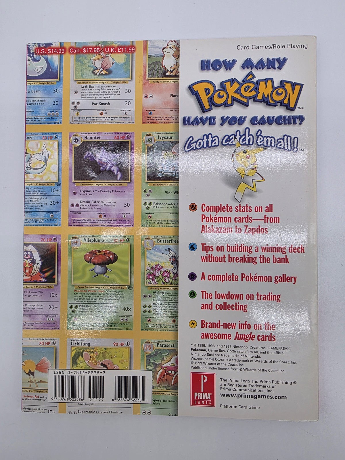 Prima’s Official Strategy Guide Pokemon Trading Card Game