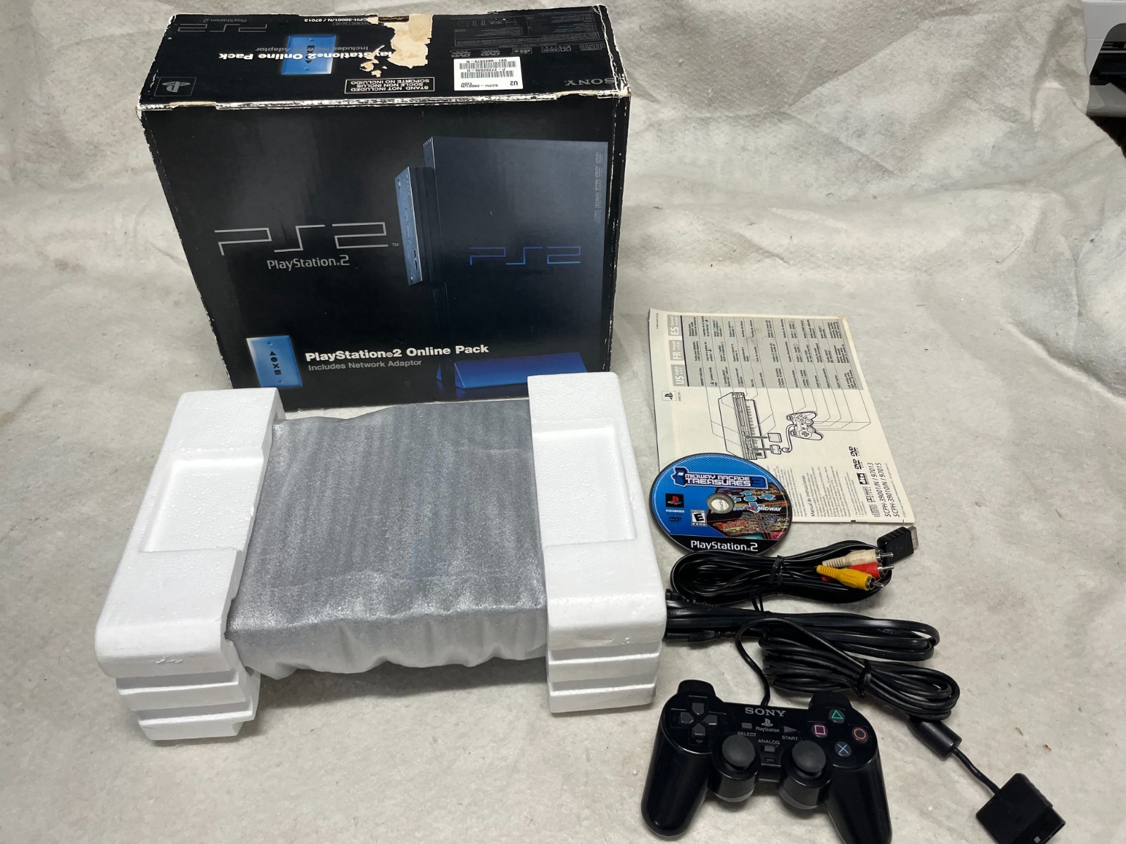 Sony Playstation 2 Online Pack PS2 Console System 39001/N Original BOX Complete