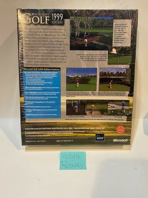 microsoft golf 1999 edition-windows 95/98/NT 4.0
