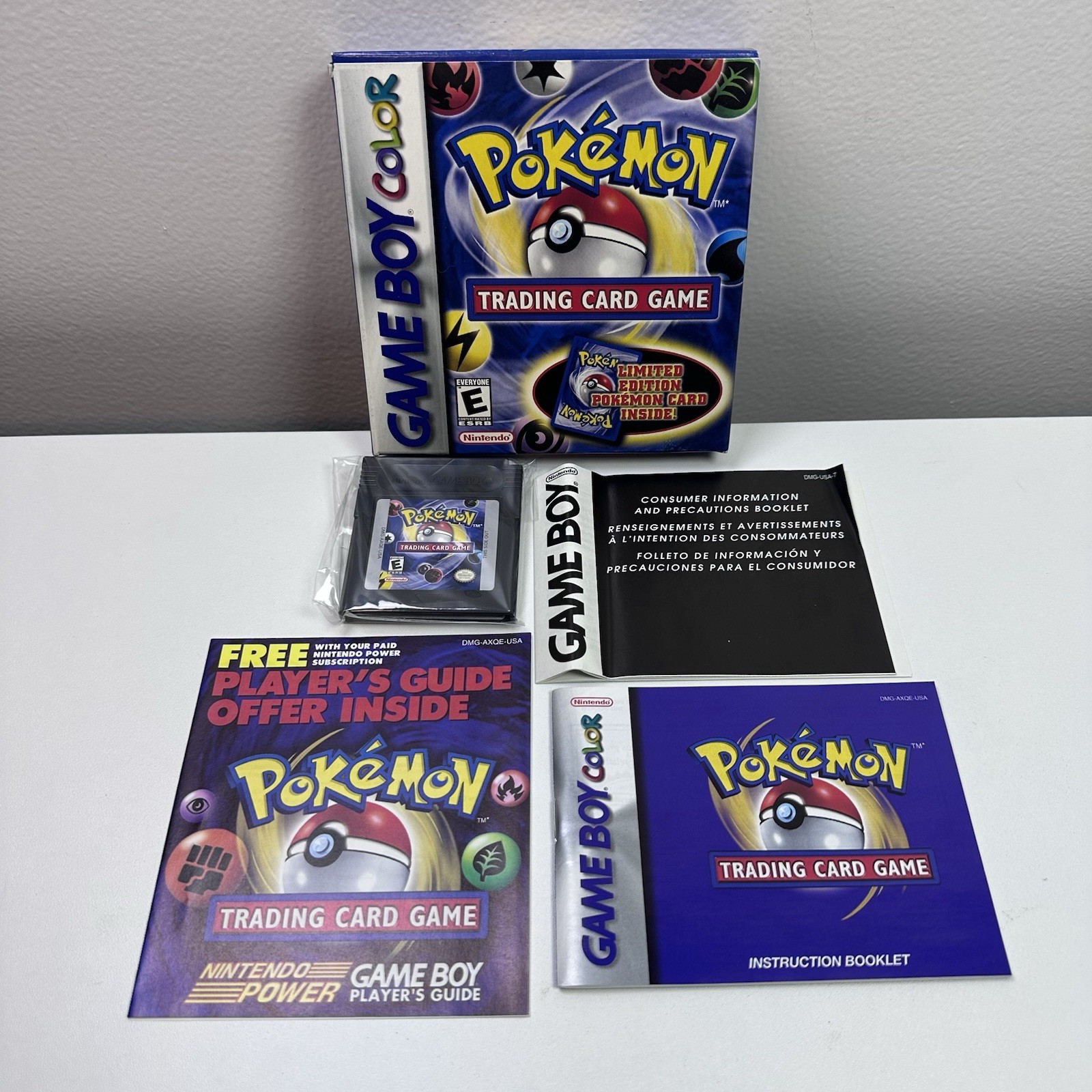 Pokémon Trading Card Game – Nintendo Game Boy Cartridge Box & Inserts (NO CARD)