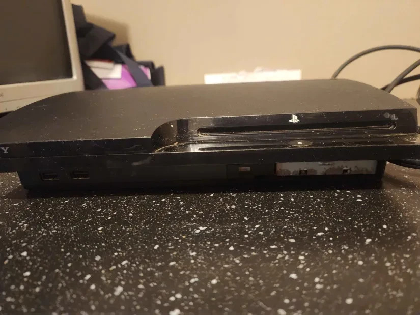 PlayStation 3 PS3 Slim 120GB Console Modded Controller Cords Tested Working Read