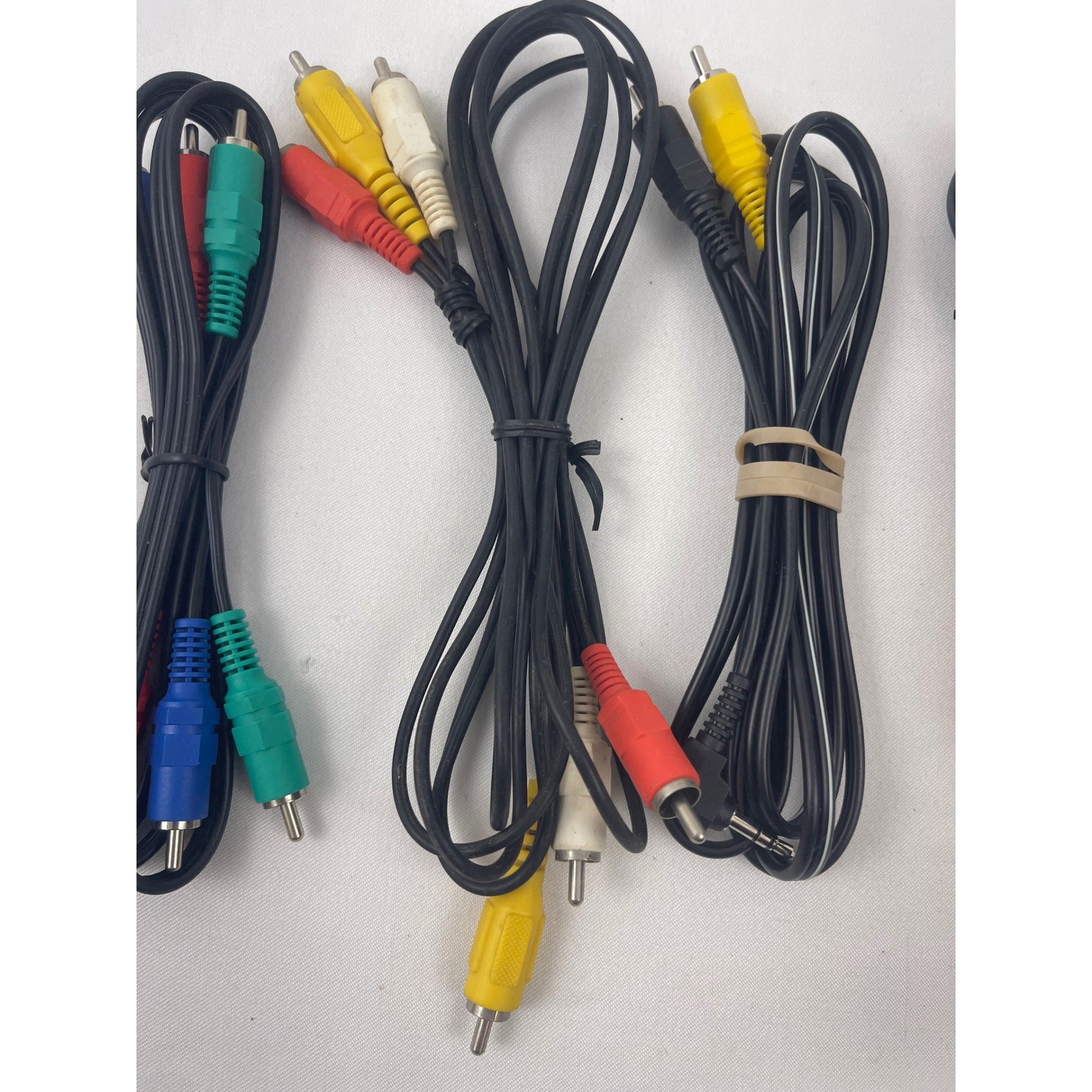 Sony PlayStation AV Cable & RCA Component Composite Audio Video Cord Lot of 5