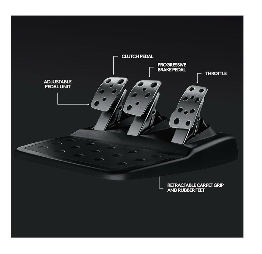 Logitech G29 Racing Wheel w/ Pedals for PS5/PS4,PC and MacWired Paddle Shifters