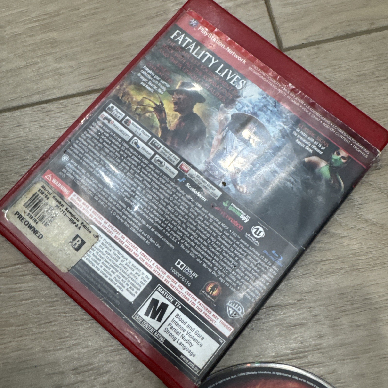 Sony Playstation 3 PS3 Mortal Kombat Komplete Edition Game 2012 Complete CIB
