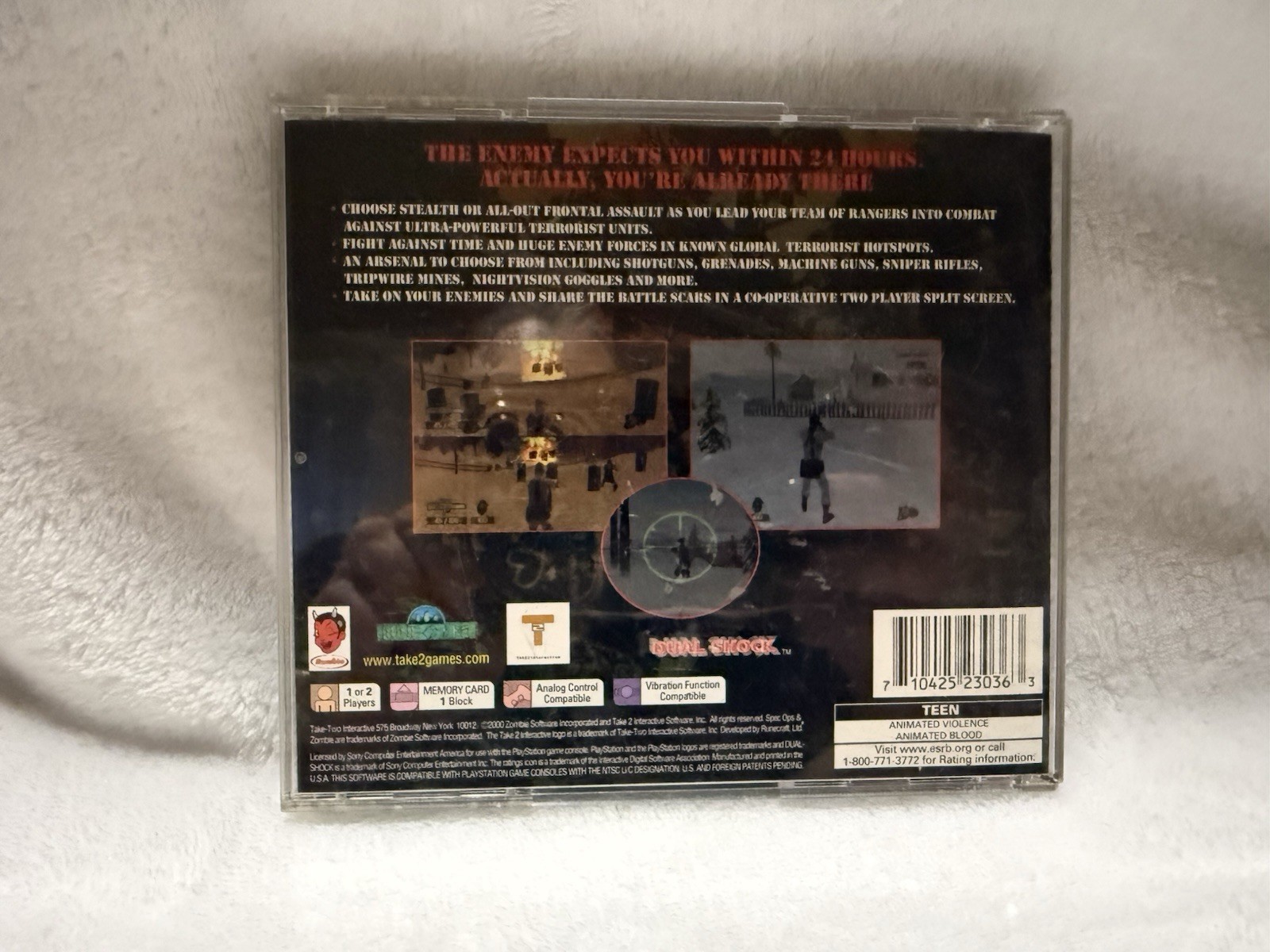 Take 2 Interactive Spec Ops Stealth Patrol PS1 Manual Shooter NTSC-U/C 2000
