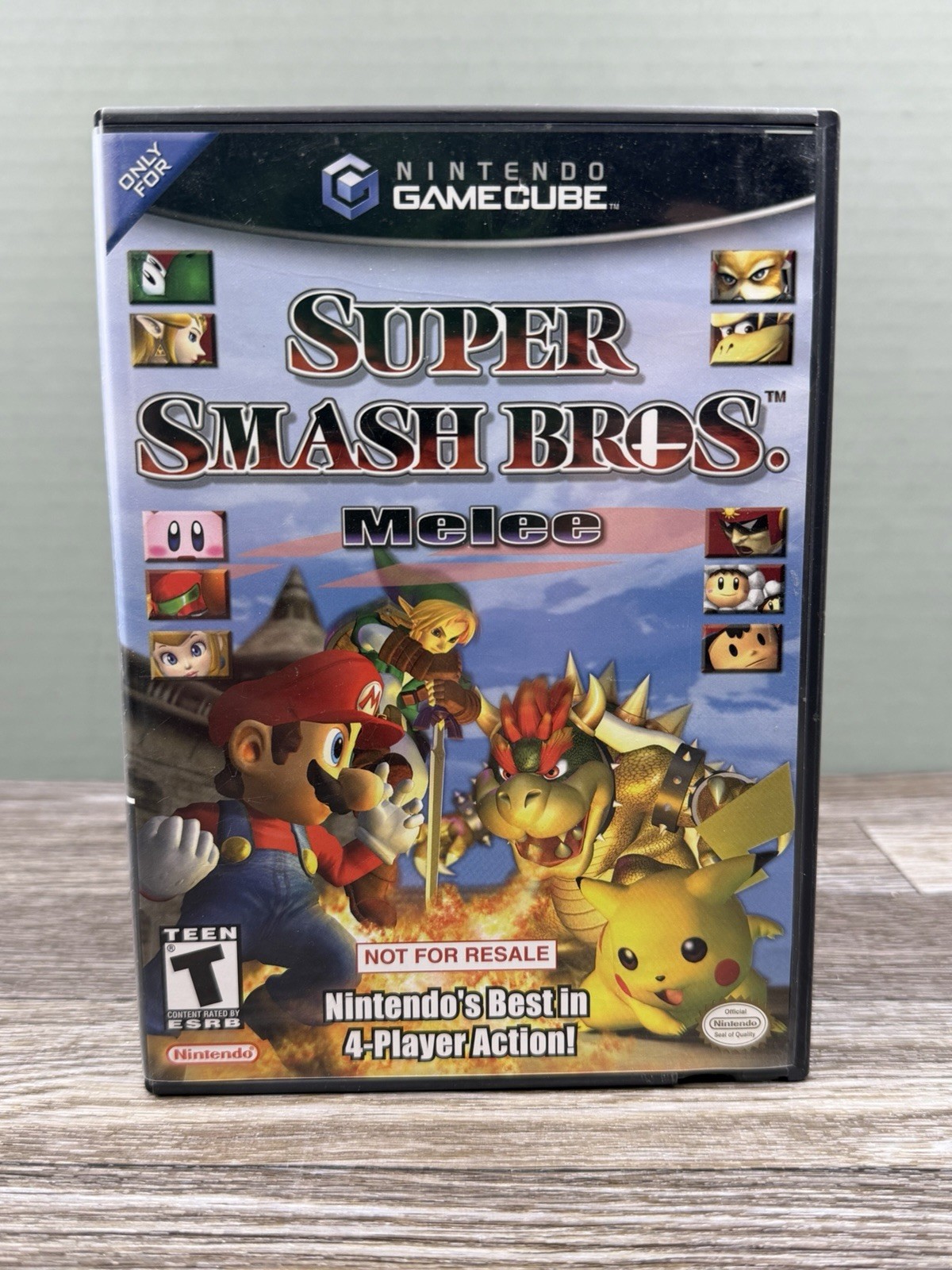 Super Smash Bros Melee (Nintendo GameCube, 2001) Not For Resale- No Manual
