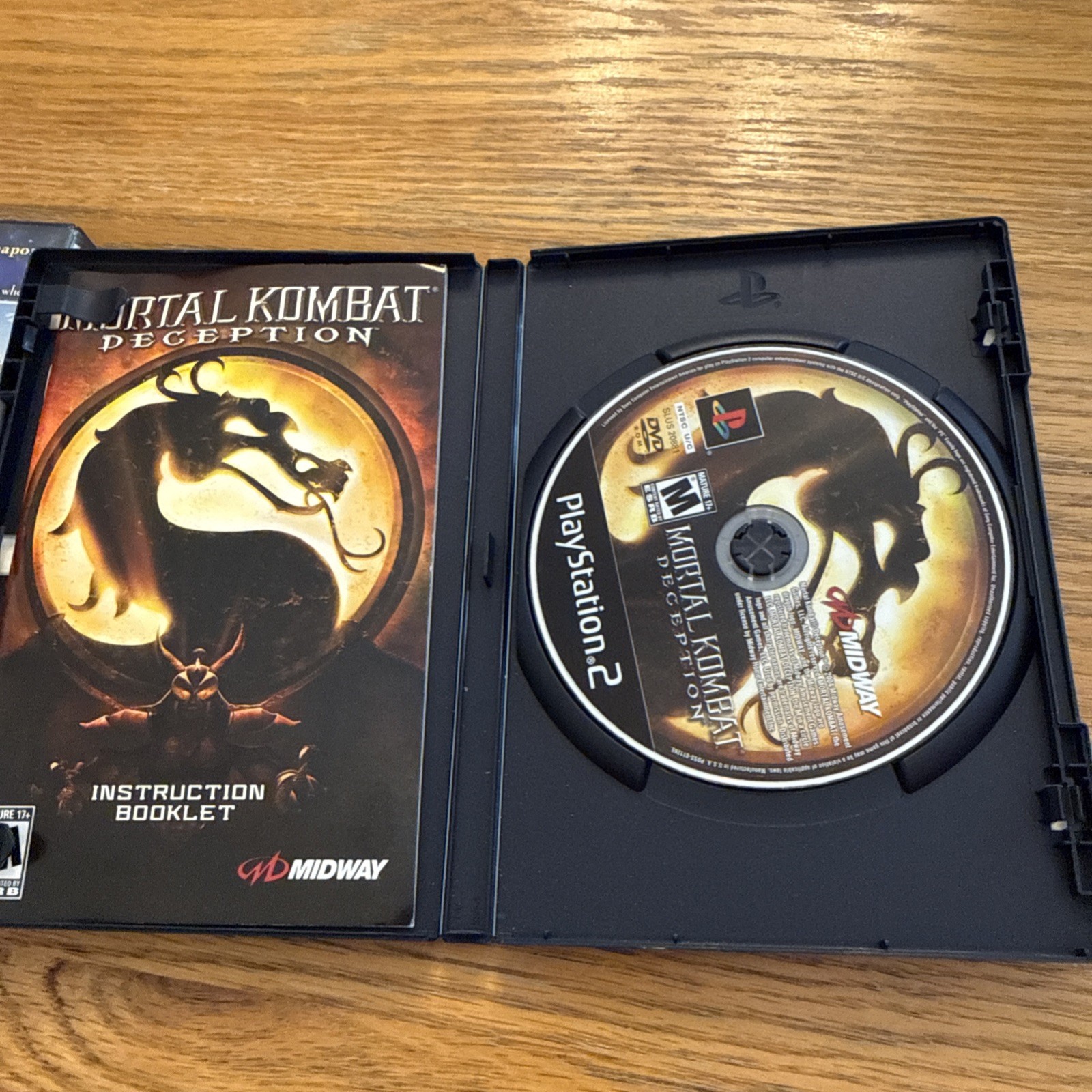 Lot 2 Sony Dark Cloud 2 PS2 & Mortal Kombat Deception Cases And Manuals