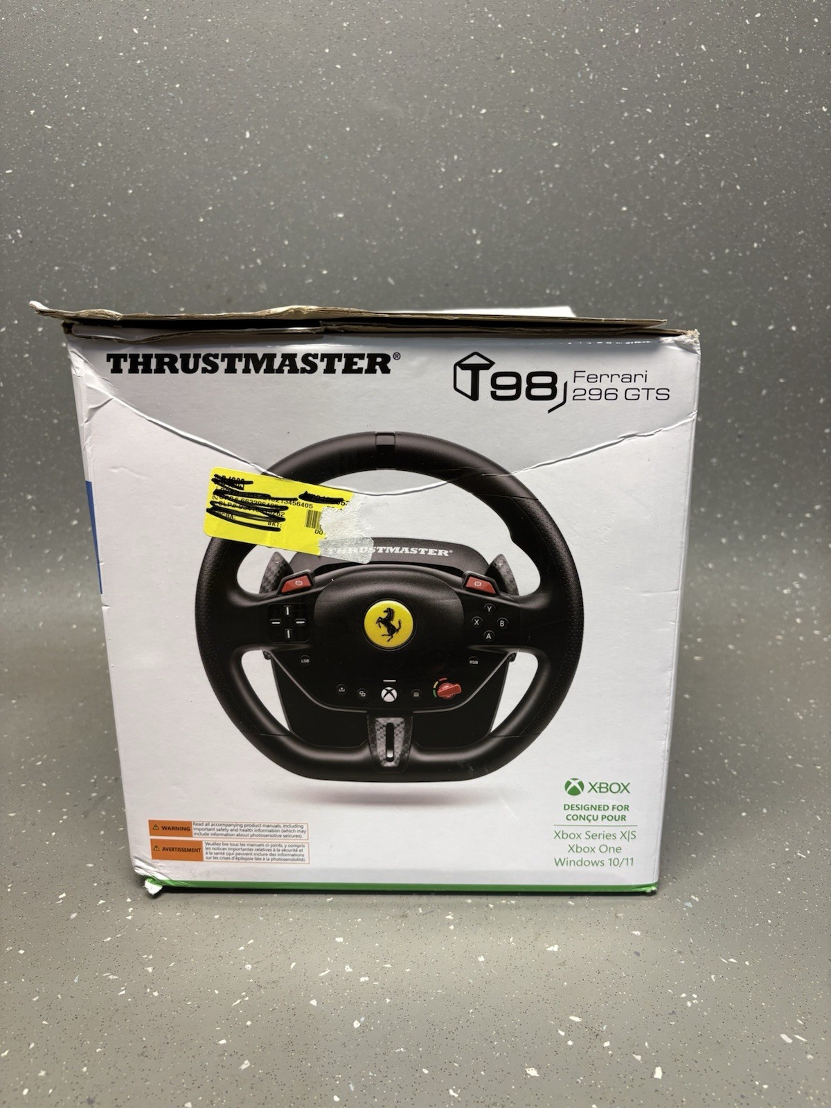 Thrustmaster T98 Ferrari 296 GTS, Racing Wheel + Peddles For Xbox And PC