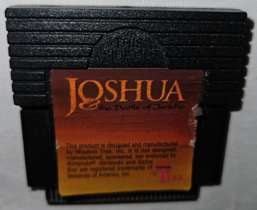 Joshua Battle of Jericho Cartridge Only Authentic Nintendo Game Boy Wisdom Tree