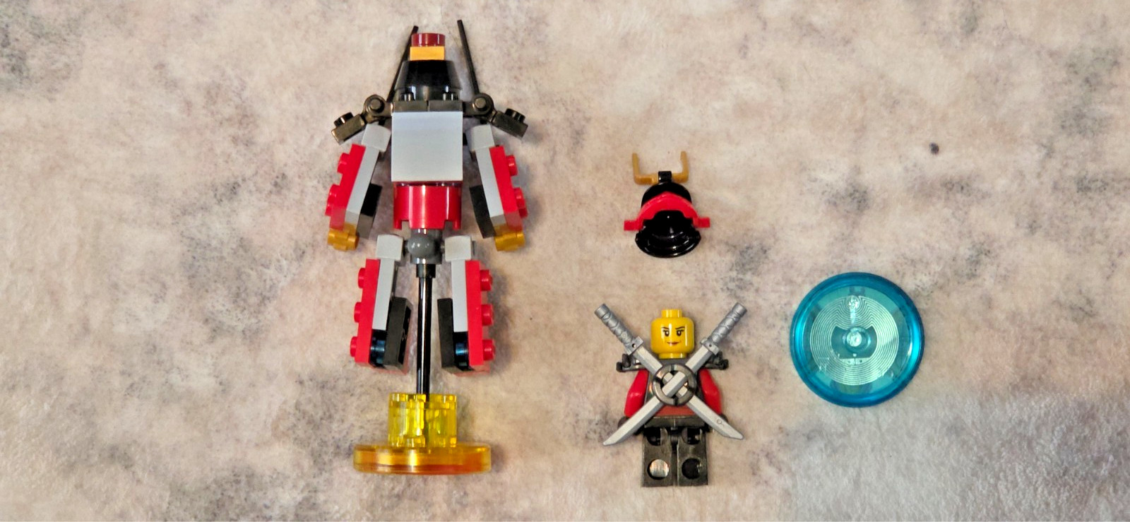 LEGO Dimensions Ninjago NYA & SAMURAI MECH 71216 Loose Set Fun Pack