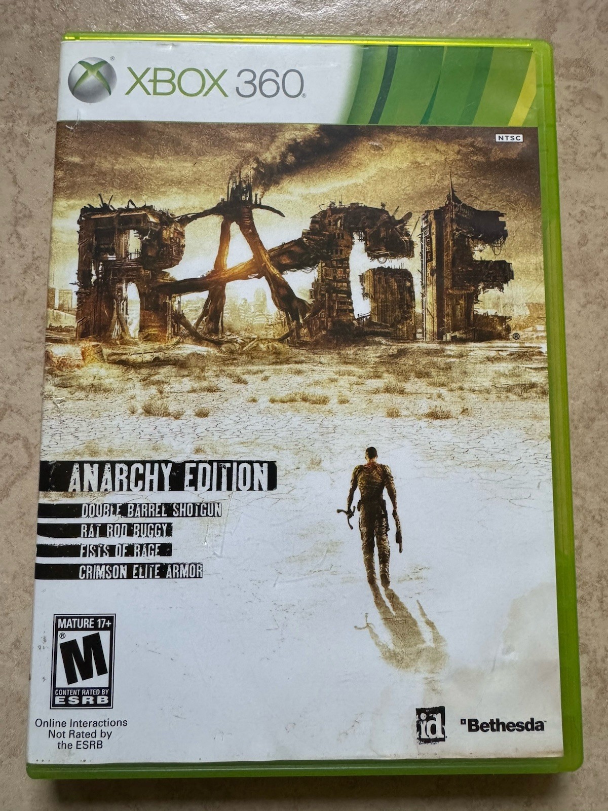 Rage (Microsoft Xbox 360, 2011) Complete CIB Tested And Working Free Shipping!