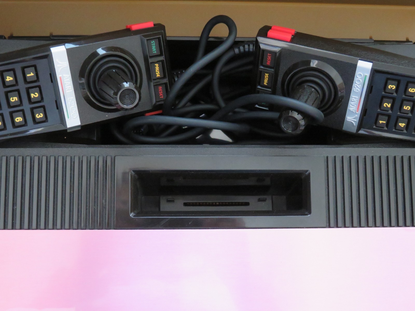 Atari 5200 Console Bundle Cables Controller 2 Games in Original Box – Untested