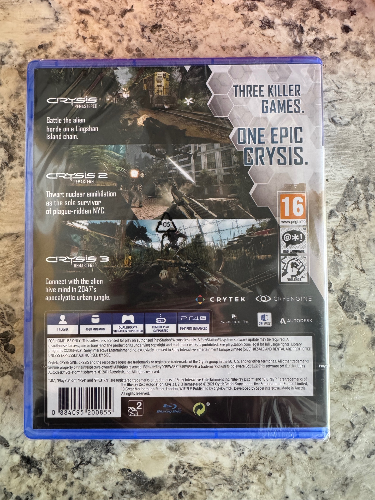 Crysis Remastered Trilogy PS4 Brand New Factory Sealed PlayStation 4