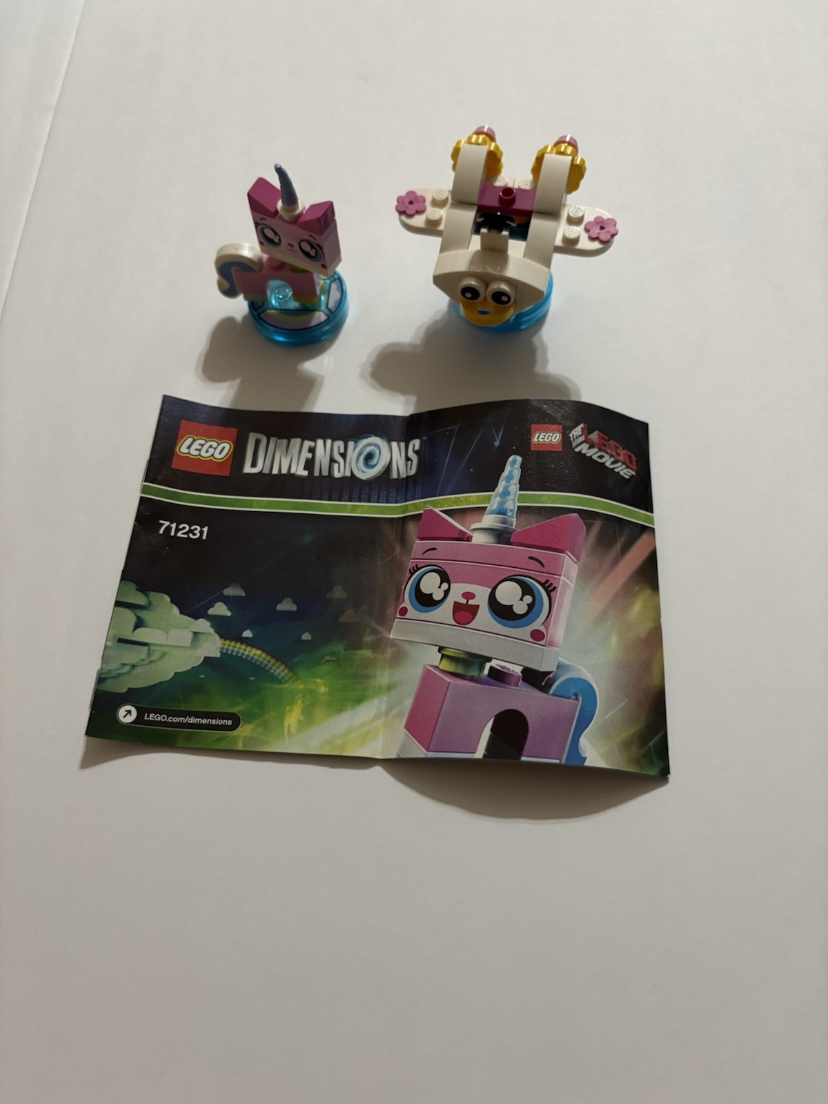 LEGO Dimensions Minifigure & Vehicle Lot w/ Manuals Bart, Finn, Emmet 2016