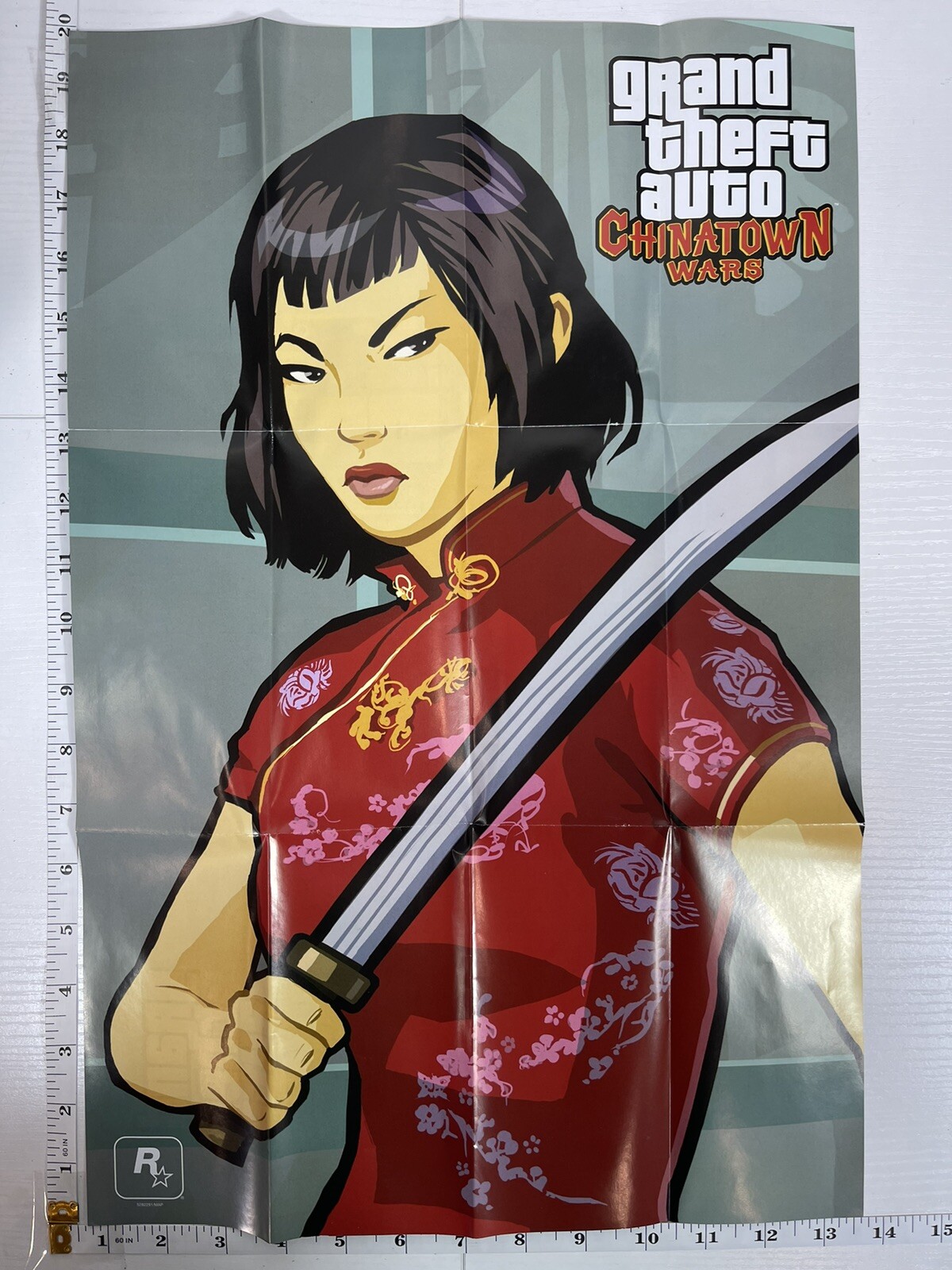 Grand Theft Auto Chinatown Wars (PlayStation Portable) PSP Poster Map 20 x 13.5″