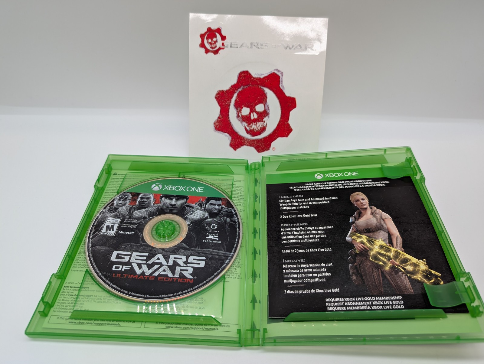 Gears of War Ultimate Edition (Microsoft Xbox One) NO RARE REPLAY DISC